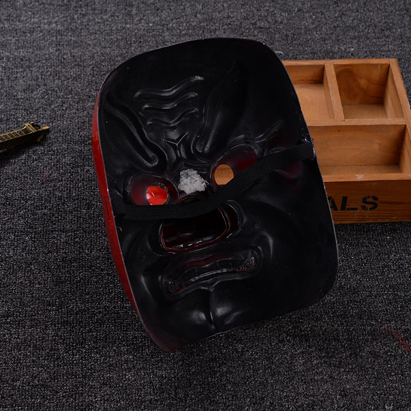 Пластиковая маска для Хэллоуина красная ужасная Tengu с длинным носом реквизит