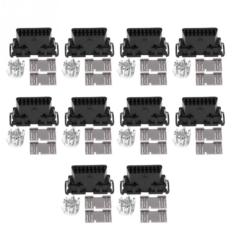 OBD2 II 16Pin Female Connector OBDII Cable Car Auto Adapter Plug Shell Kit for Kia J1962 car tools Diagnostic Tool | Автомобили и