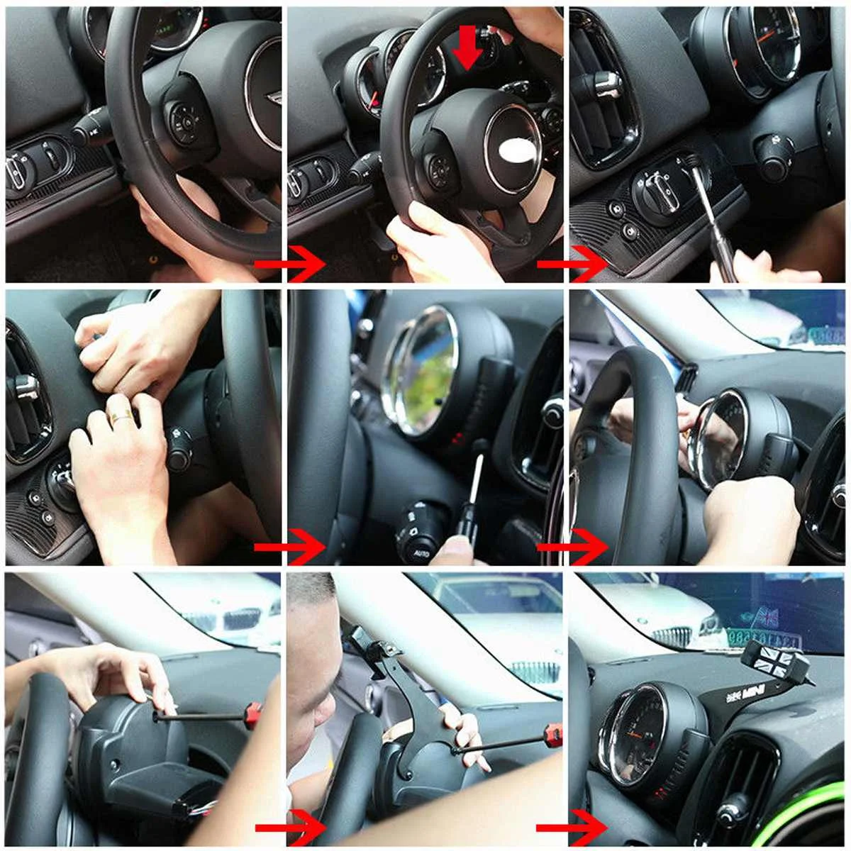 360 ° автоматический Кронштейн Автомобильный держатель для телефона рулевое