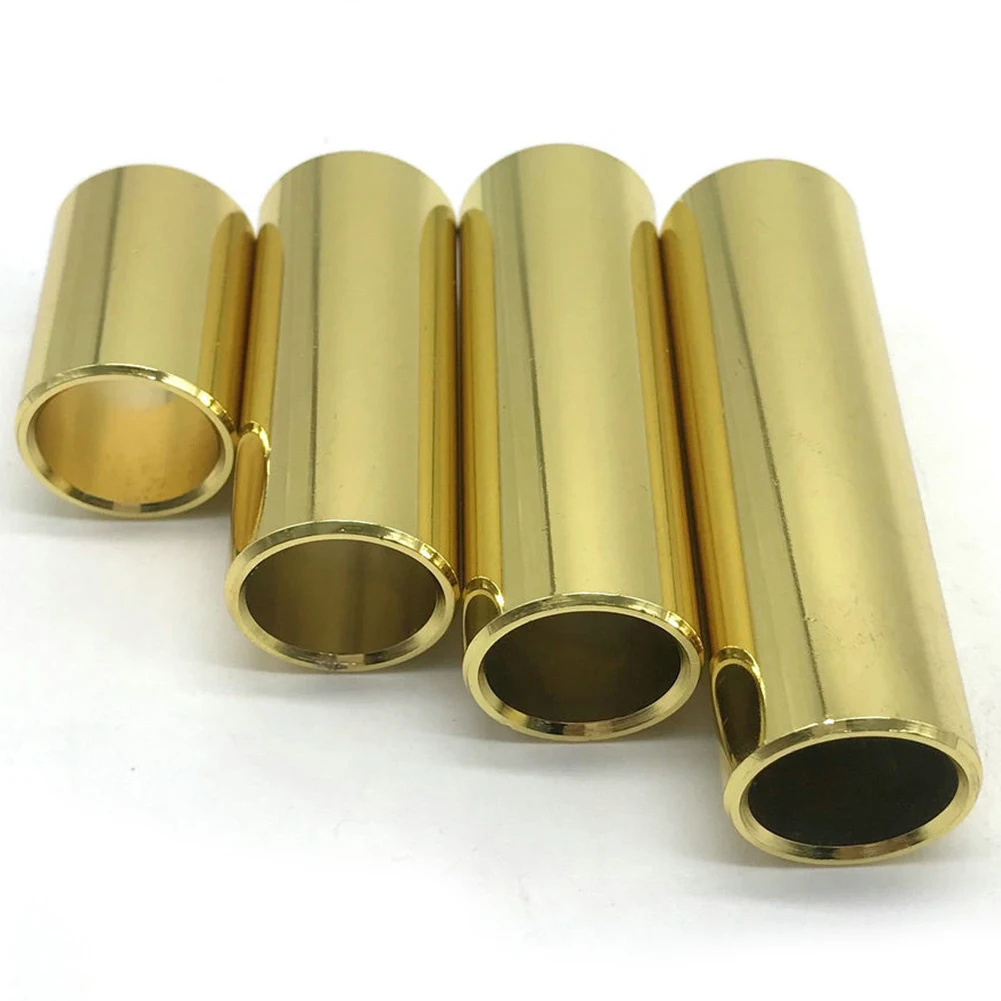 SEWS-Electric Guitar Slide Bar 4pcs One Set Golden copper Bass Lap Stick For Electric | Спорт и развлечения