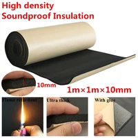 10mm soundproof insulation foam mat black car sound control mat automotive deadener wall
