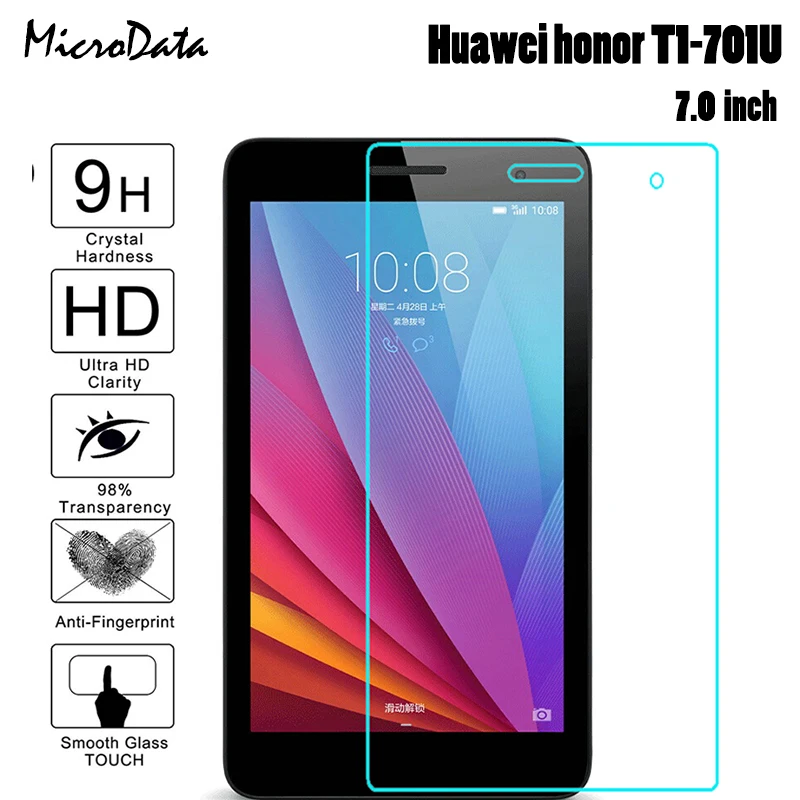 

High quality Tablet Real Tempered Glass Film For Huawei Honor T1-701U BGO-DL09 7.0" Front Explosion-Proof Screen Protective Film