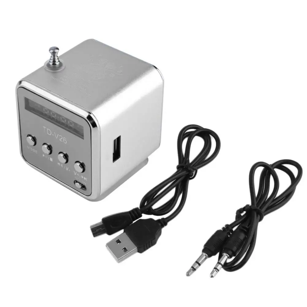 Портативный мини динамик FM радио SD TF карта Micro USB стерео супер бас s MP3/4 музыкальный