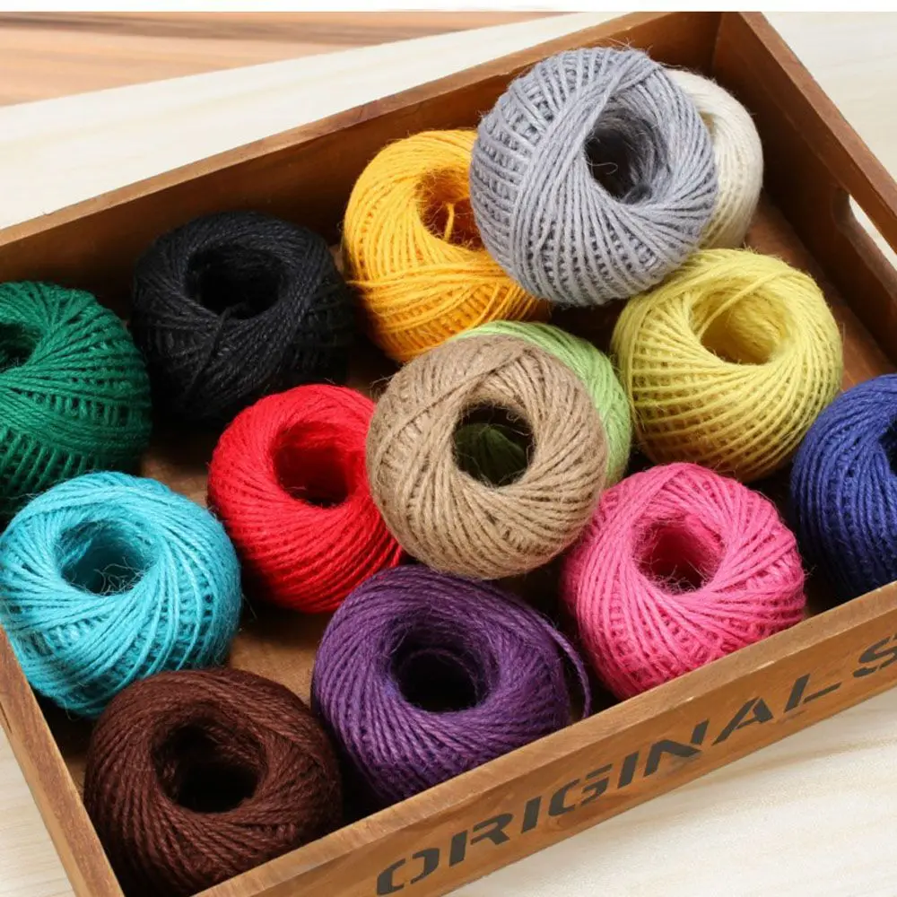 30 м веревки из натурального джута 2 мм Диаметр партия Упаковка для свадебного