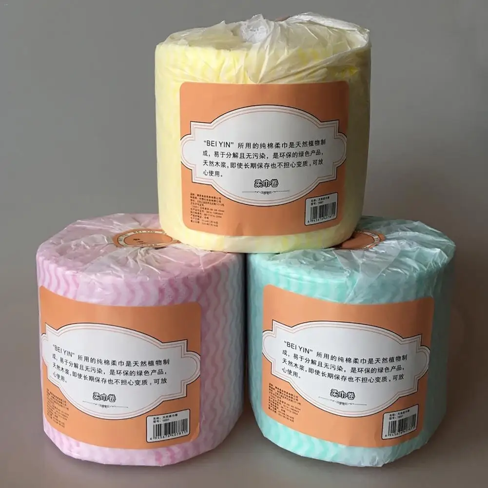 Одноразовые салфетки для салона красоты специальные хлопковые в рулоне