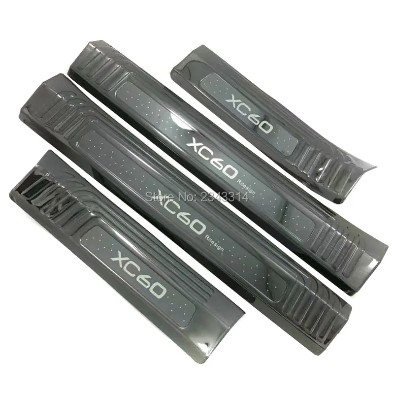 

For 2018 2019 Volvo XC60 Stainless Steel Interior Door Sill Scuff Kick Plate Protector Trim Guard Pedal Cover Car Accessories