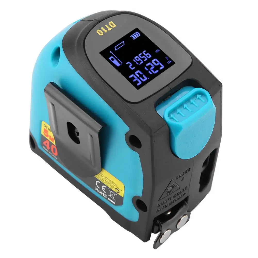 DT10 2 в 1 USB зарядка фотоустройство измерение 5 м + ЖК HD цифровой лазерный дальномер
