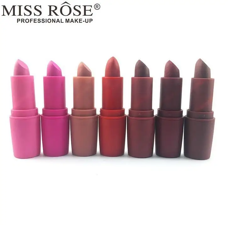 Нюдовая губная помада Miss Rose 22 цвета водостойкая коричневая вампира матовая