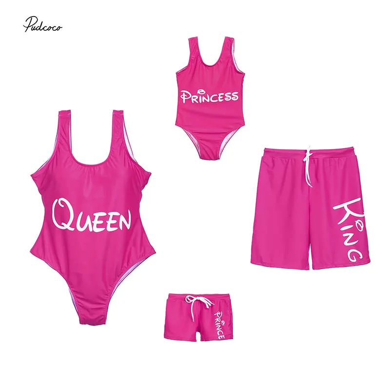 2019 брендовый семейный одинаковый Купальник для женщин и мужчин мальчиков