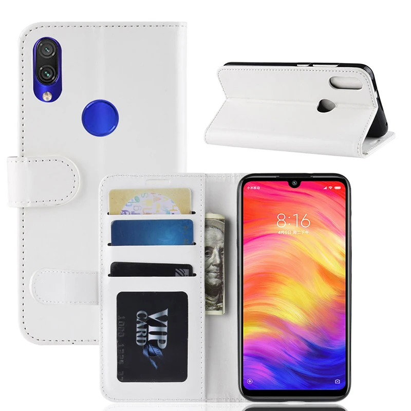 Ocolor для Xiaomi Redmi Note 7 из искусственной кожи защитный чехол-накладка чехол с карты