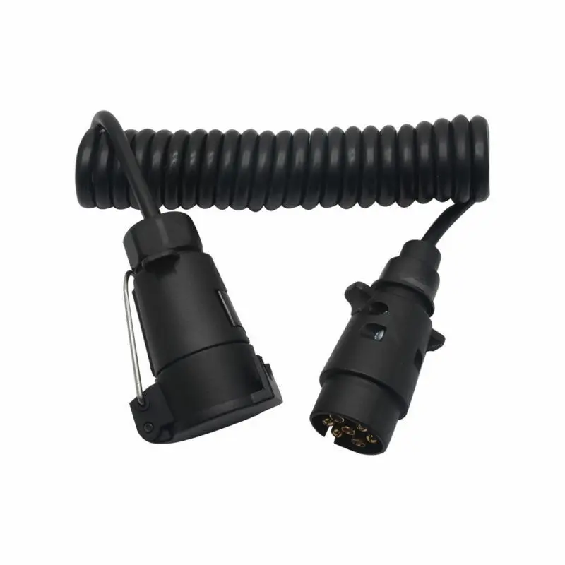 Электрический удлинитель для прицепа 2 5 м вилка-вилка 7-7 контактов подходит