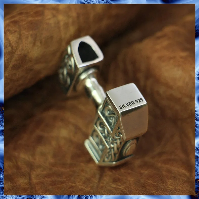 Изящное ожерелье из стерлингового серебра 925 пробы с подвеской Thor's Hammer