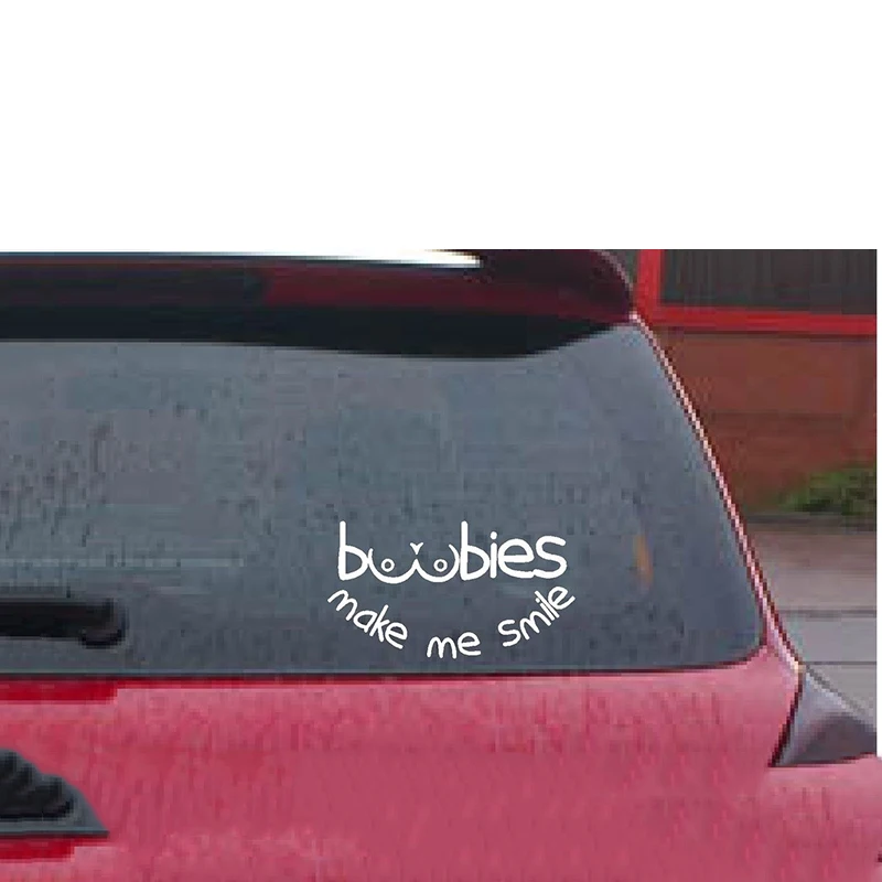 Boobies Make Me Smile модная Личность креативная забавная шутка Новинка Автомобильная