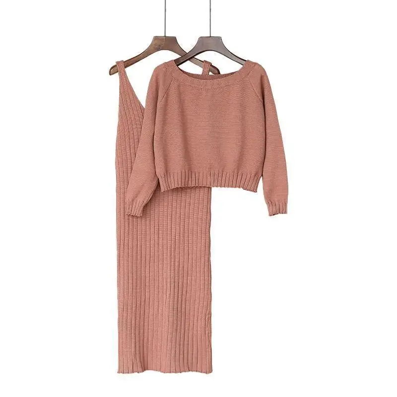 Осень Invierno Dresy Damskie 2 Chandal Mujer Completo Ropa женские корейские трикотаж Джемпер и платье