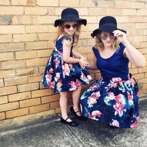 Family Matching Outfits Mother &amp Daughter Adult Women Kids Girls Backless Floral Lace Summer Party Dress | Мать и ребенок