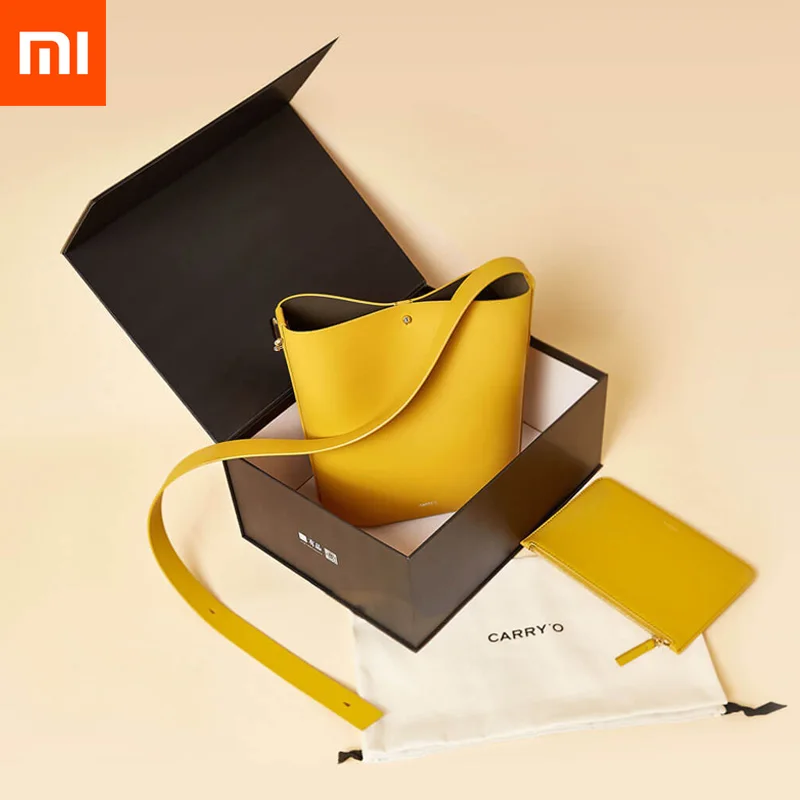 Xiaomi Mijia Carry'O Роскошная оригинальная кожаная сумка мягкая через плечо для женщин