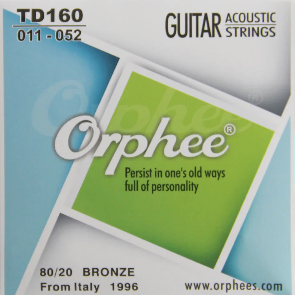 

Orphee TD160 Acoustic Guitar String 011-052 Bronze 80/20 Music Wire 6pcs/set Guitar Accessories