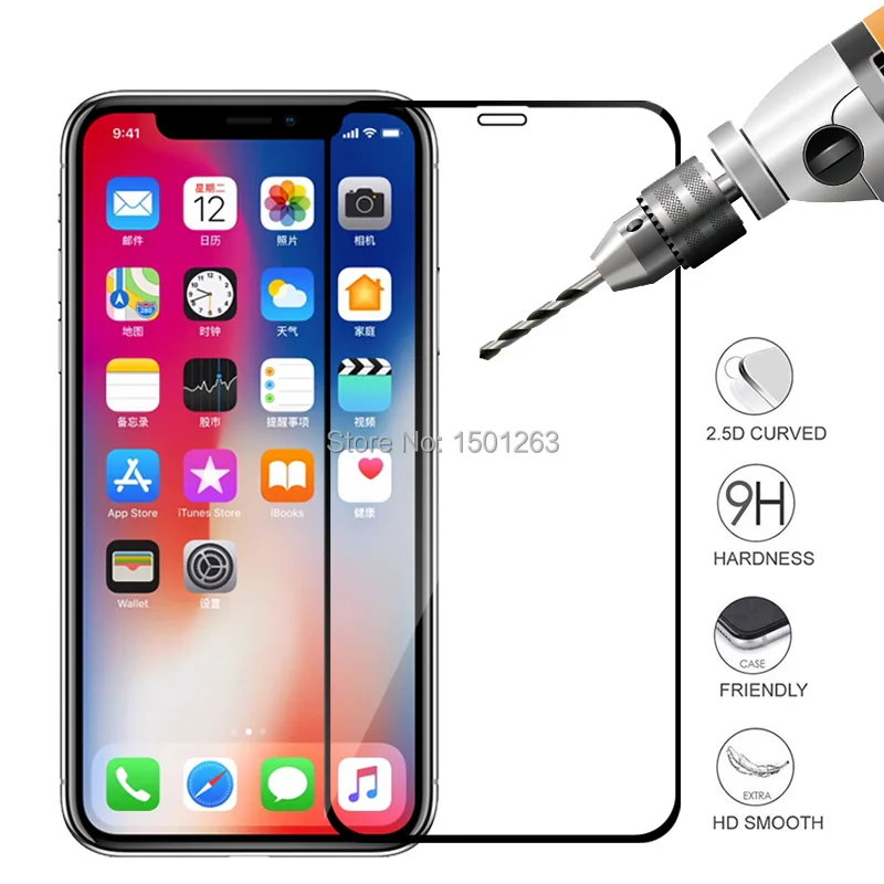 Полное покрытие закаленное стекло для iPhone 7 8 6 6S Plus 5 5S SE Защита экрана X XS 11 Pro Чехол