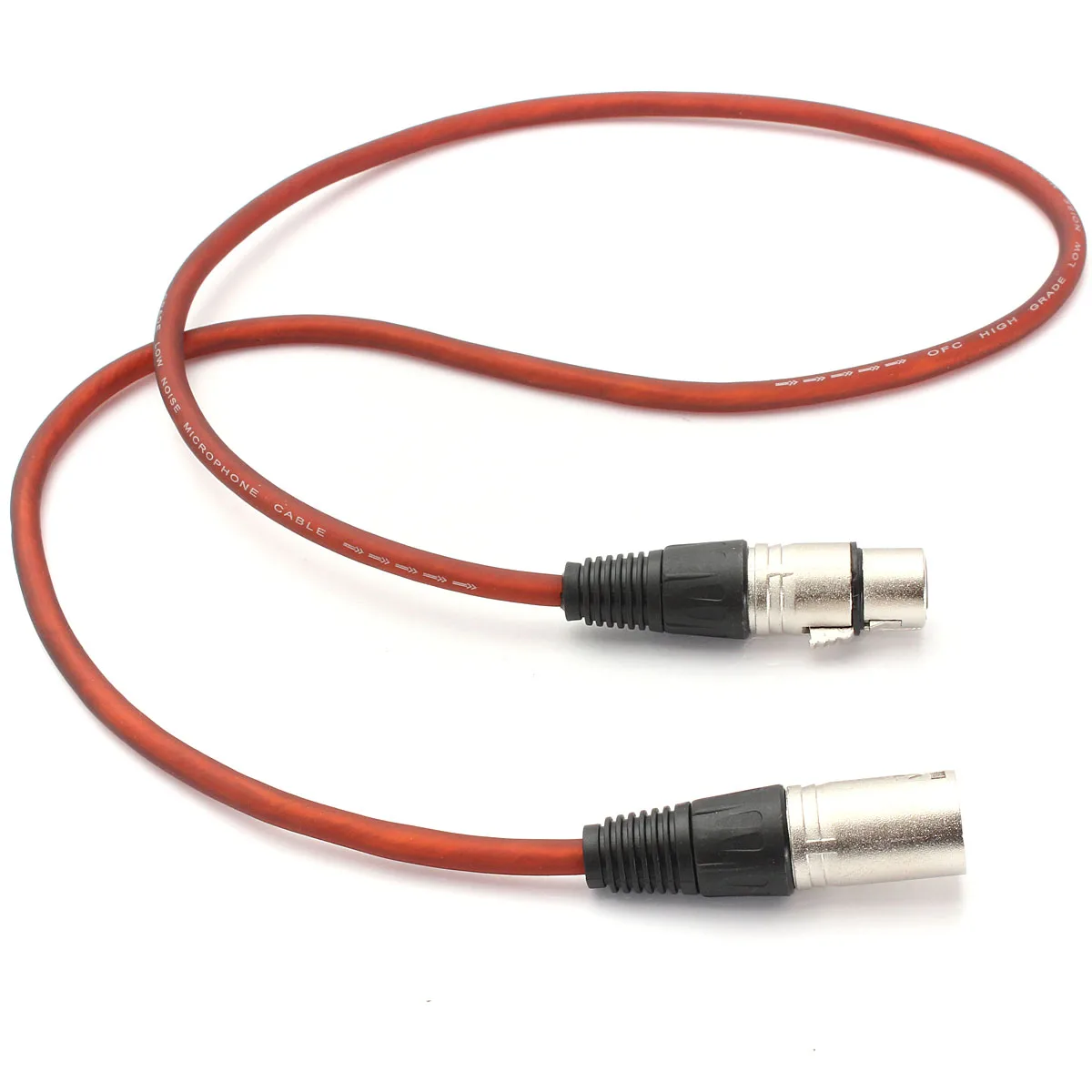 3 контактный микрофонный кабель CLAITE XLR 1 м с разъемом Папа мама экранированный