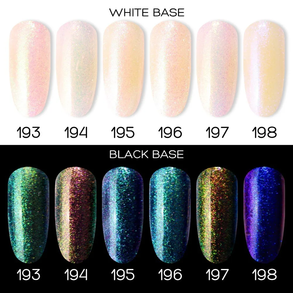 Beautilux 1pc Clear Crystal Chameleon Dust Powder Glitter UV LED Gel Nail Polish Soak Off Gels Lacquer Nails Varnish Enamel 10ml | Красота и
