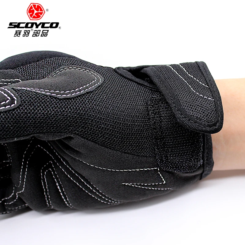 

2018 New spring summer Authentic scoyco MC 10 full finger motorcycle gloves motorbike Electric bicycle gloves drop resistance