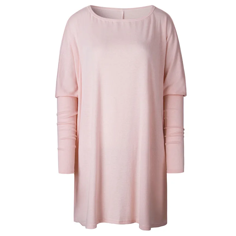 

Womens Long Sleeve Tops Ladies Solid Loose Casual Party Sweater Coat Blouse Tops