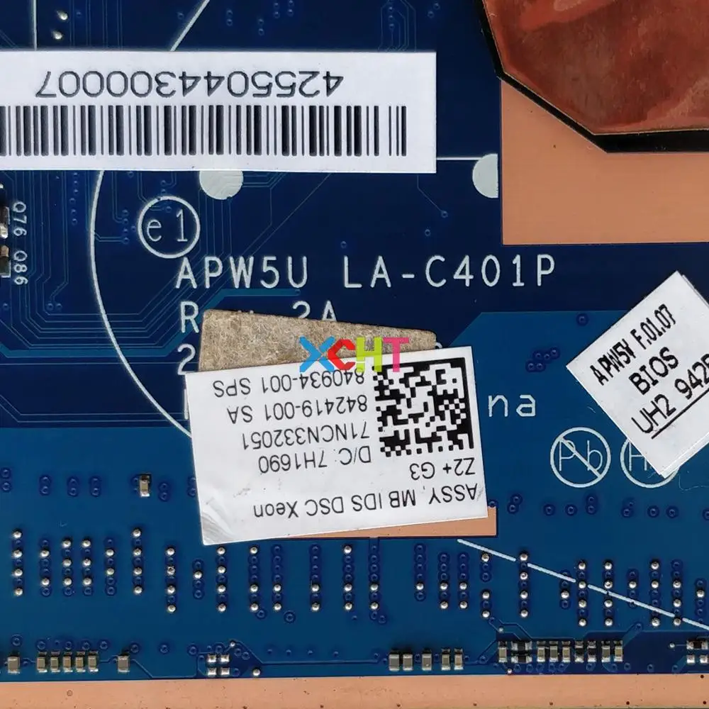 840934-001 840934-601 APW5U LA-C401P w E3-1545M CPU M1000M GPU для HP ZBook 15 G3 материнская плата ноутбука ПК |