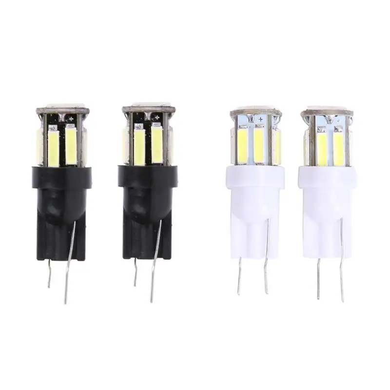 1 пара DC 12V Автомобильные светодиодные лампы T10 7020 10SMD клиновидная лампа для чтения
