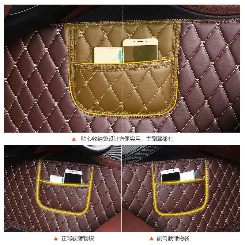Кожаные автомобильные коврики Myfmat напольные для BUICK Regal GL8 зарубежья Лакросса