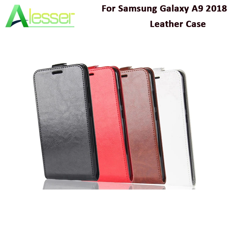 Alesser для samsung Galaxy A9 2018 PU кожаный чехол 6 3 ''флип бумажник мешок с карты карман
