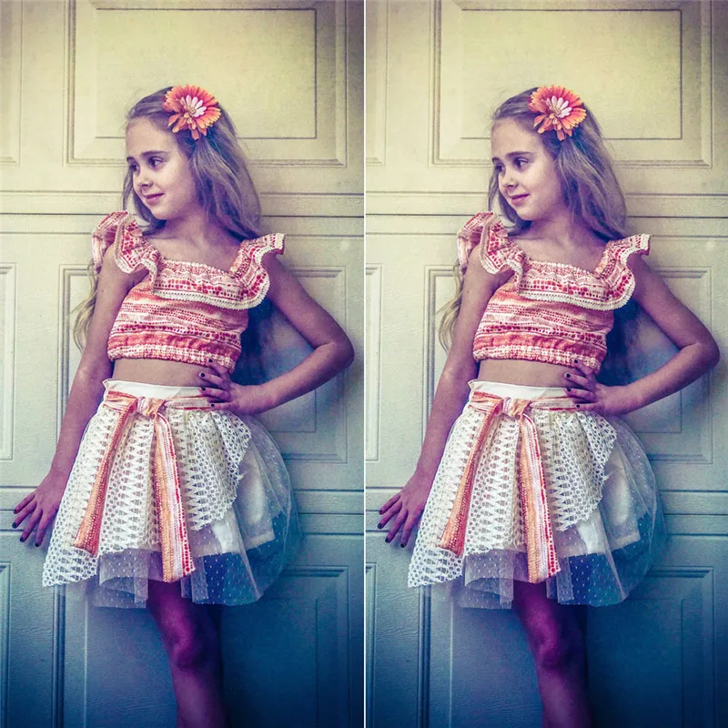 2 шт. детские летние фатиновые юбки пачки с открытыми плечами и