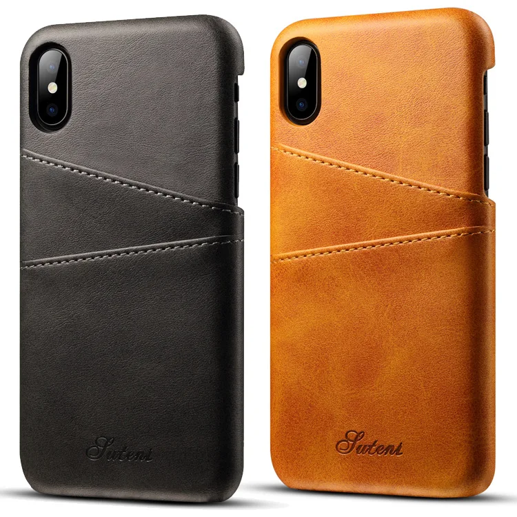 2018New Style Применение iphone xs max для 7plus кожаный чехол телячья кожа с Note9 Card Instert