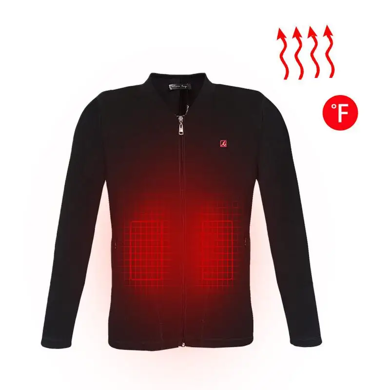 

Women Men USB Electric Heated Basic Shirt Clothes Winter Warmer Heated Vest Heating Intelligent Plus Velvet Jacket Underwear Top