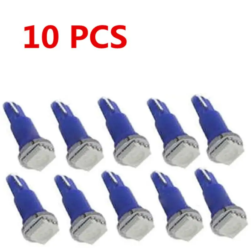 10 шт. T5 5050 SMD Клин Dashboard светодио дный светильники лампы автомобилей Калибр Speedo