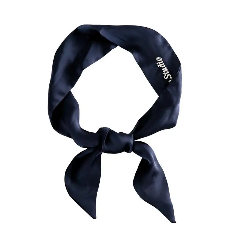 Fashion Women Solid Chiffon Scarf Letter Print Collar Scarves Casual Decor Gift 90*5cm |