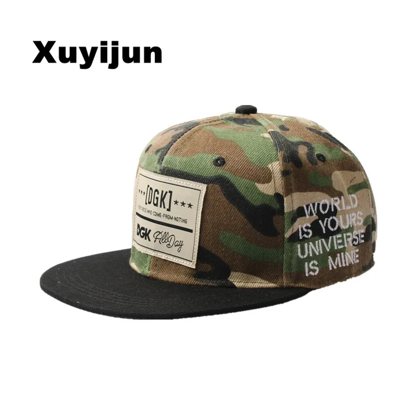 Xuyijun бренд Snapback кепки бейсболки Кепка Dgk Gorras Planas плоская надпись: Hip Hop Gorra для