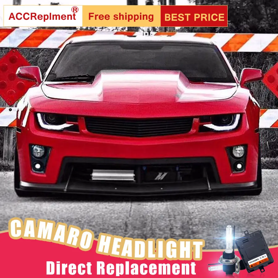 2 шт. светодиодный ные фары для Chevrolet Camaro 2014-2015 Автомобильные ангельские глазки