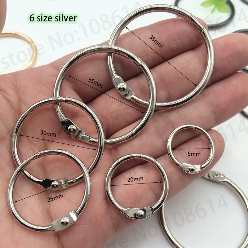 DIY Материал отрывными листами кольца для крышки украсить свободные круг модной