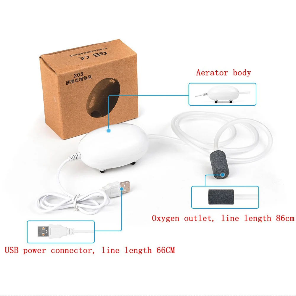 LEO Портативный USB кислородный насос ультра тихие аэраторы рыболовная коробка Pesca