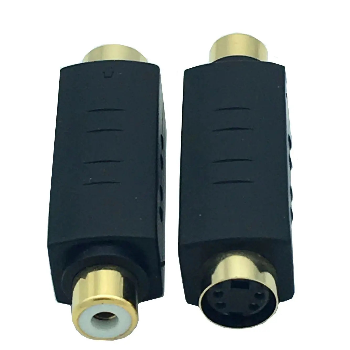 IG-2x S-VHS 4Pin Джек RCA конвертер видеоадаптера позолоченный видеомагнитофон