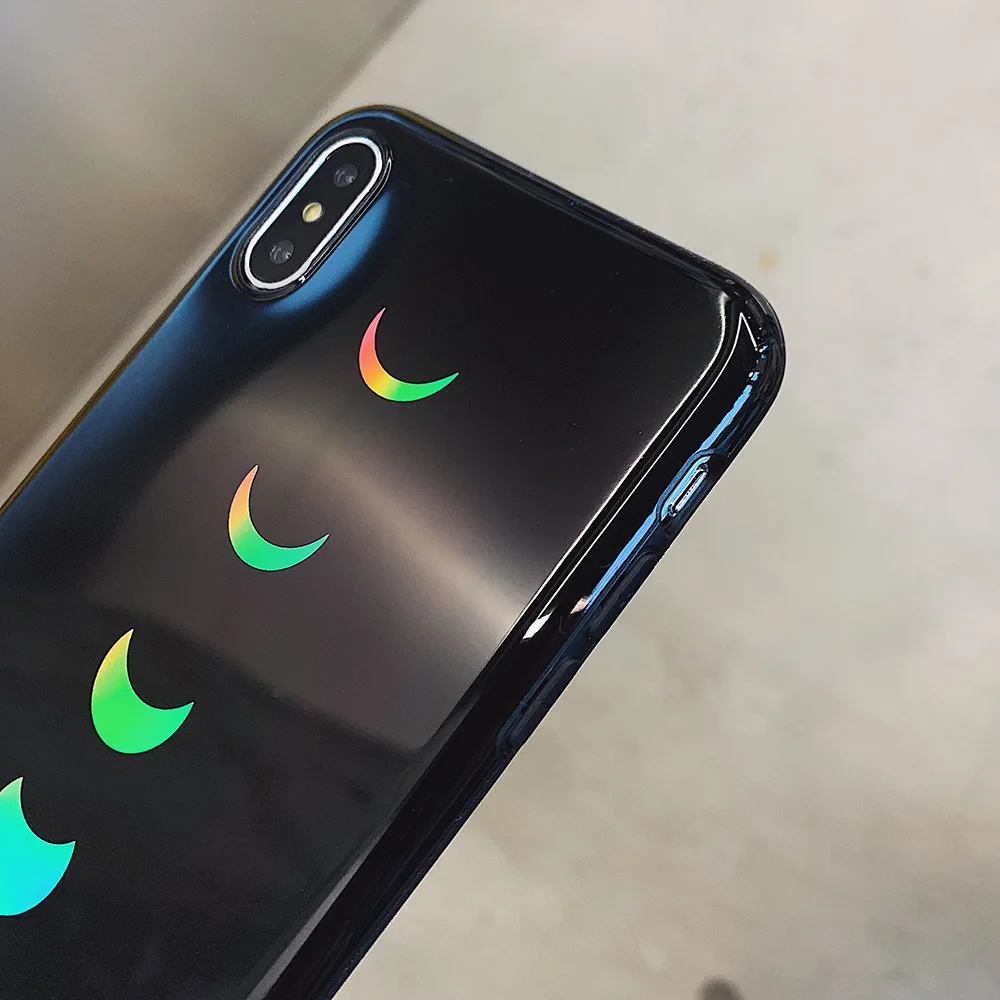 LOVECOM Laser Moon Eclipse винтажные чехлы для телефонов iPhone 11 Pro Max XR XS 6 6S 7 8 Plus X мягкая задняя