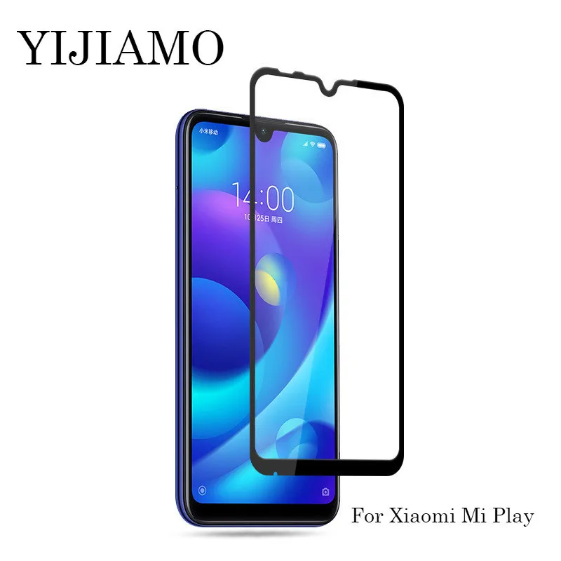 3D твердый край 9H Взрывозащищенный протектор экрана для Xiaomi Play закаленное стекло