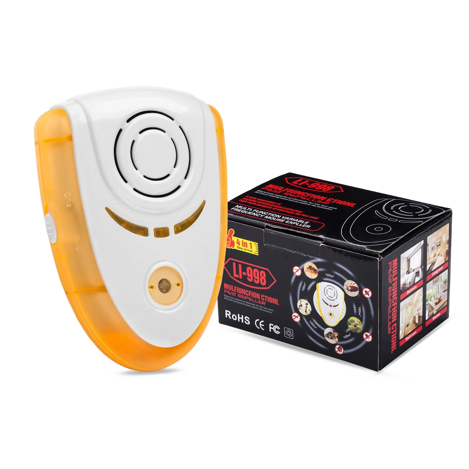Promotion! Ultrasonic Pest Exterminator Controlling ABS Electronic Plug Effective on Insect Wart / Mouse Fly Ant Spider US | Дом и сад