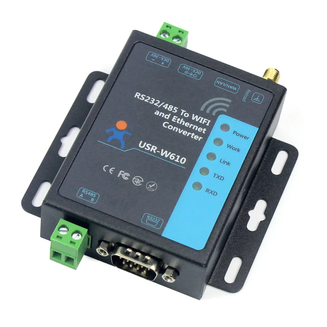 Беспроводной конвертер RS232 RS485 серия с поддержкой Wi Fi Ethernet порты TCP UDP