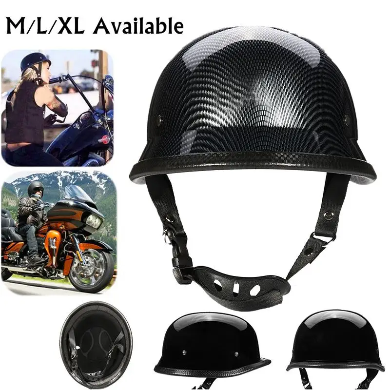 

M/L/XL Size German Style Retro Motorcycle Helmet Simulation Half Face Safe Helmets Scooter Cycling Racer Protector Cap Helmet