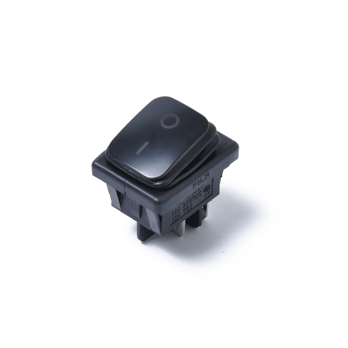 12V 4 контактный автомобиль кулисный переключатель черная крышка 22x30 мм