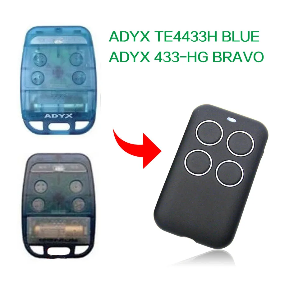 ADYX TE4433H синий 433 HG BRAVO дистанционный пульт Универсальный ворота 92 МГц|Пульты ДУ| |