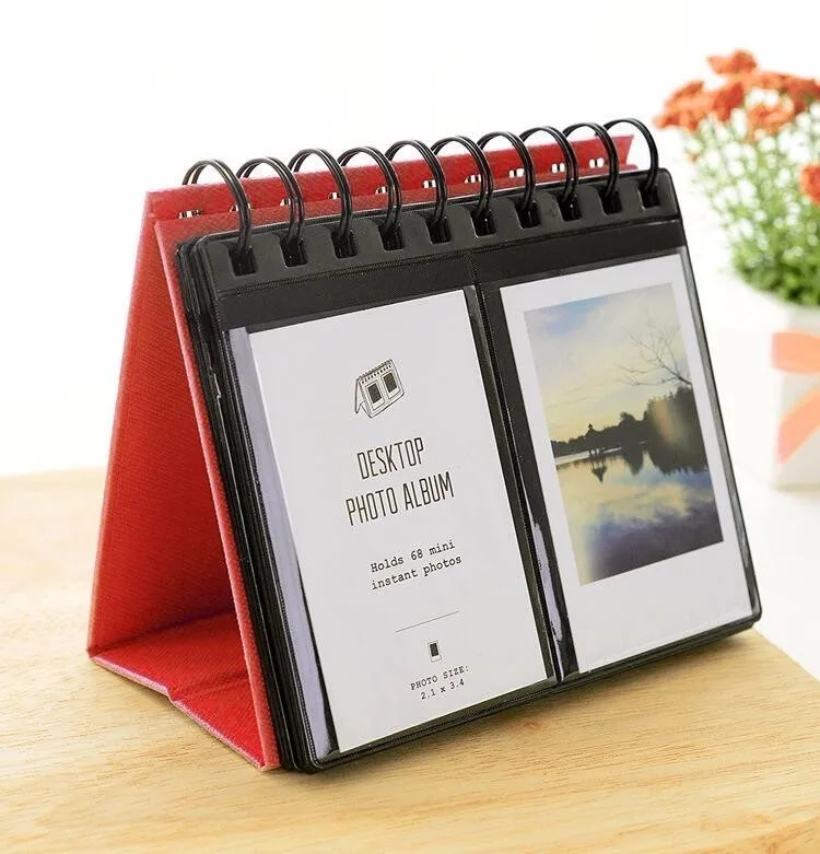 68 Pockets Polyester Instant Photo Album Picture Case for Fujifilm Instax Mini Film credit card size book | Электроника
