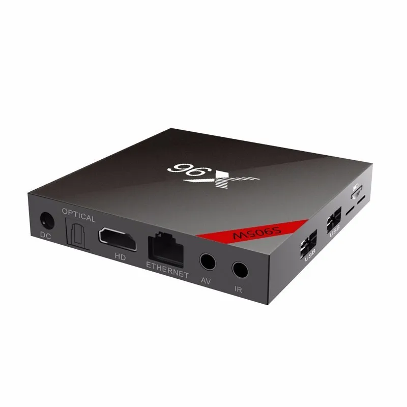 X96 W Smart Tv Box для Android 7 1x96 w 1 gb 2 Оперативная память 8 16 Встроенная Декодер каналов