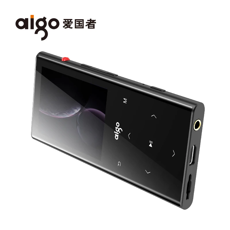 AIGO M1 металлический Mp3 плеер HIFI Lossess Экран Запись FM радио шагомер BT 4 1 громкий